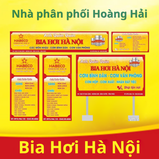 BẢNG HIỆU BIA HƠI HÀ NỘI 
