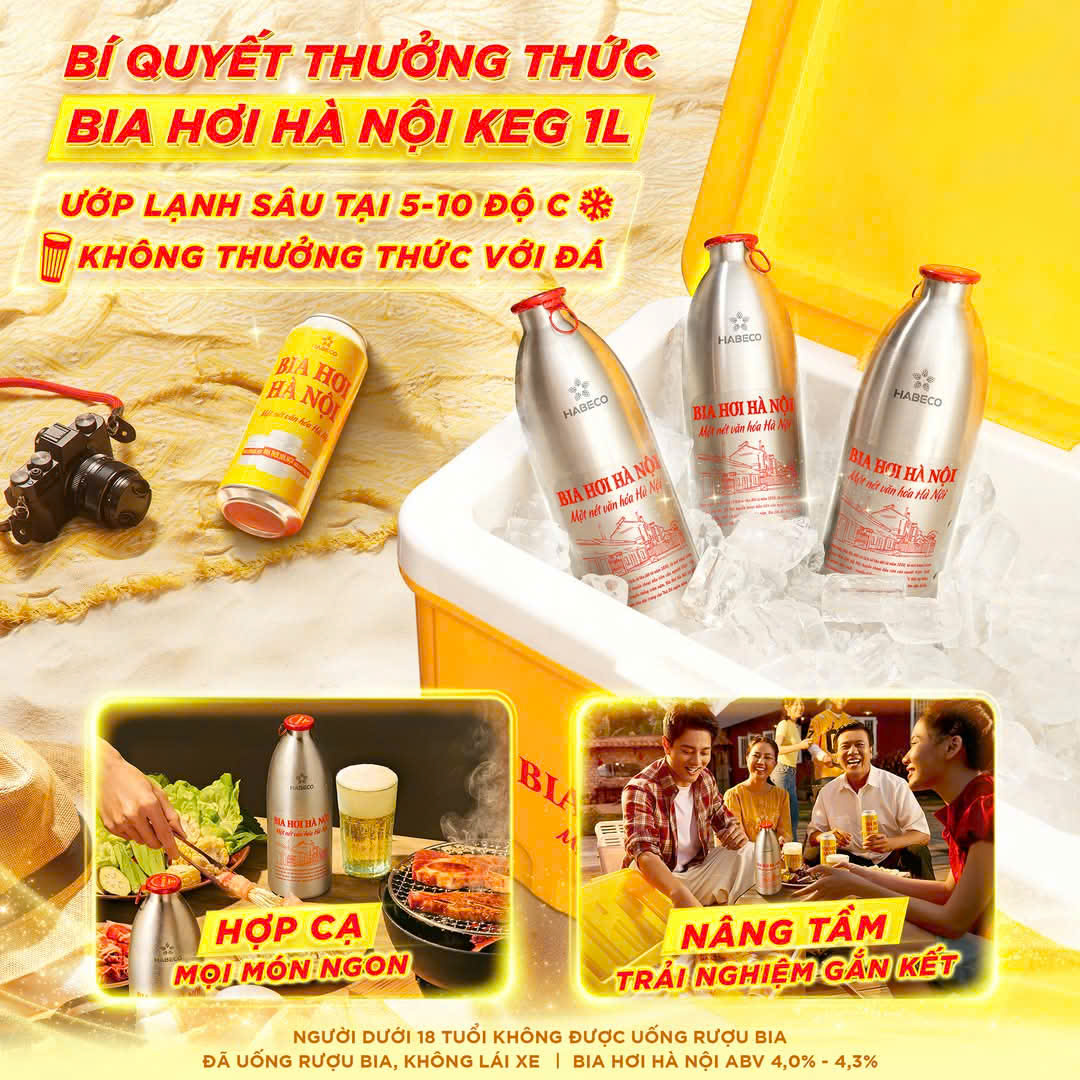 bia hơi hà nội keg 1 Lít